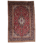 315 x 200 cm Hand-Knotted Persian Kashan Wool Rug