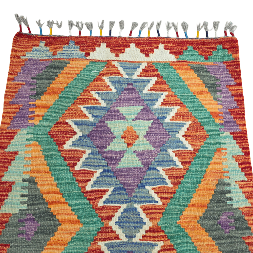 90 x 60 cm Hand-Woven Afghan Kilim