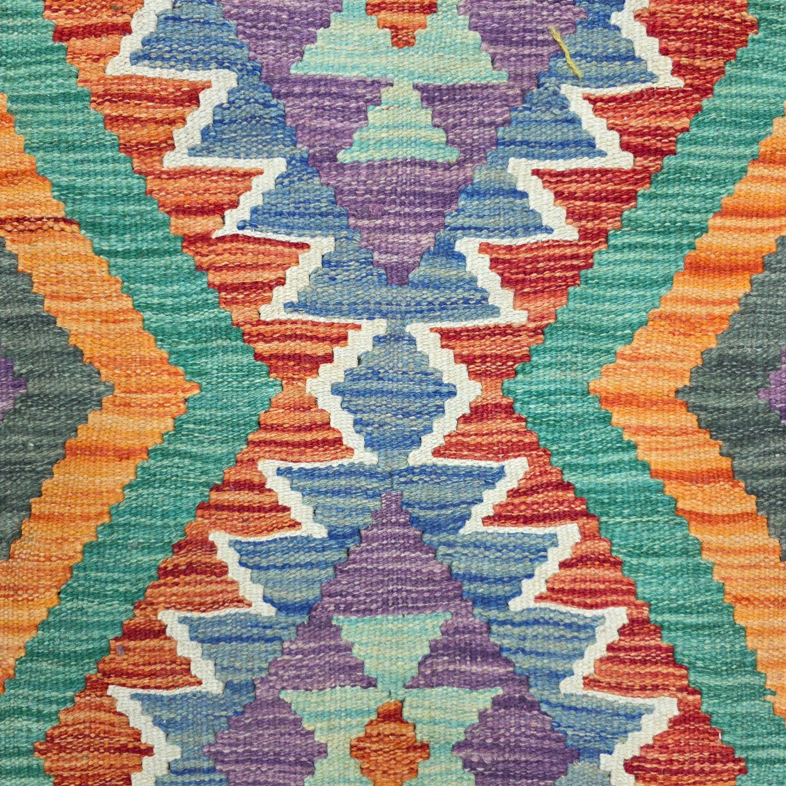 90 x 60 cm Hand-Woven Afghan Kilim