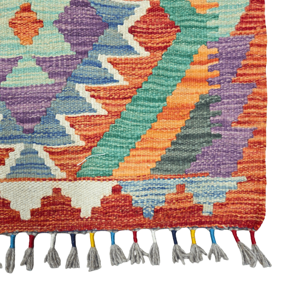 90 x 60 cm Hand-Woven Afghan Kilim