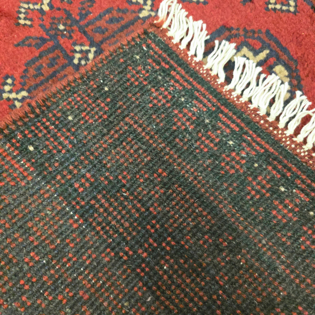 122 x 82 cm Hand-Woven Red Afghan Akche