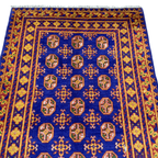 189 x 113 cm Hand-Knotted Afghan Akche Rug