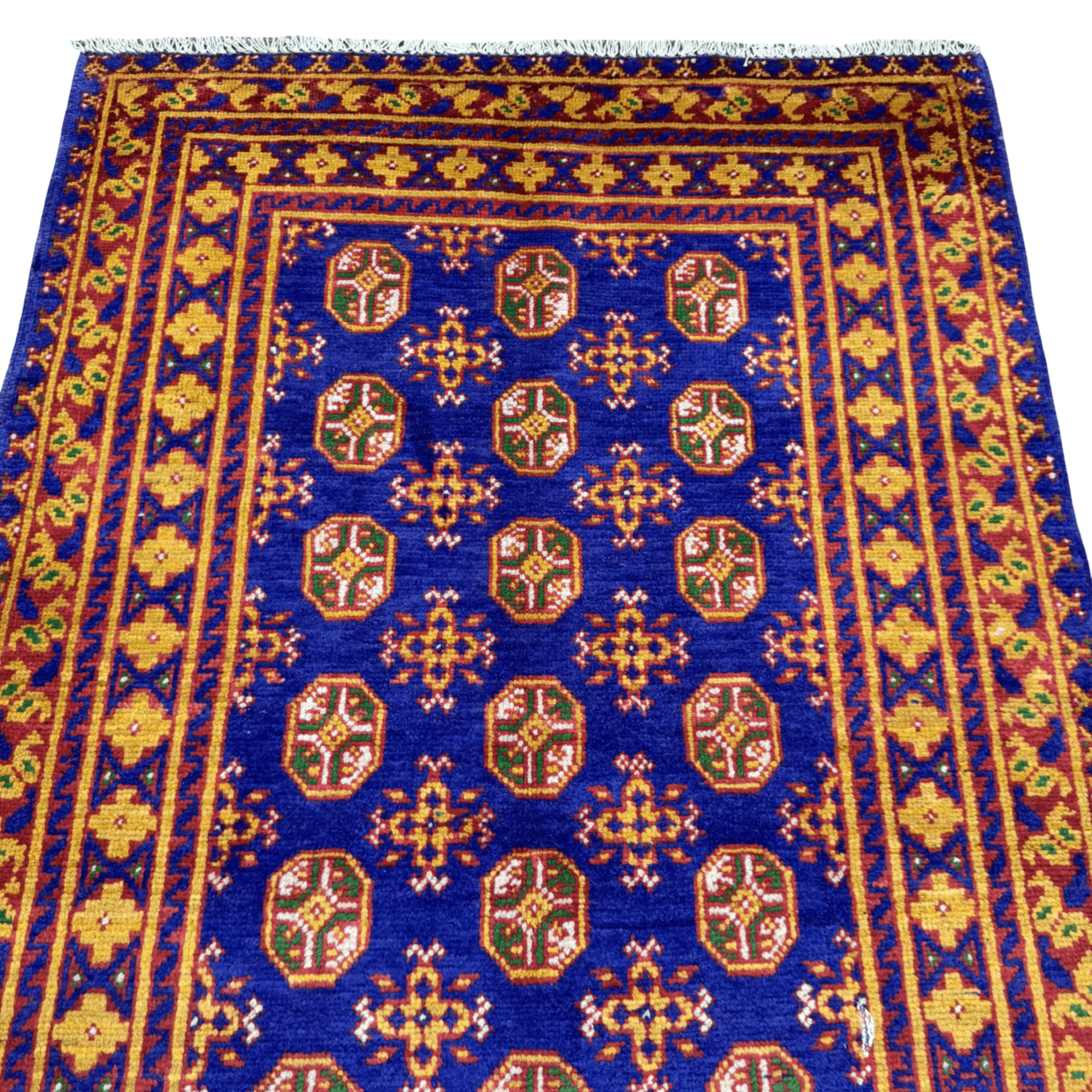 189 x 113 cm Hand-Knotted Afghan Akche Rug