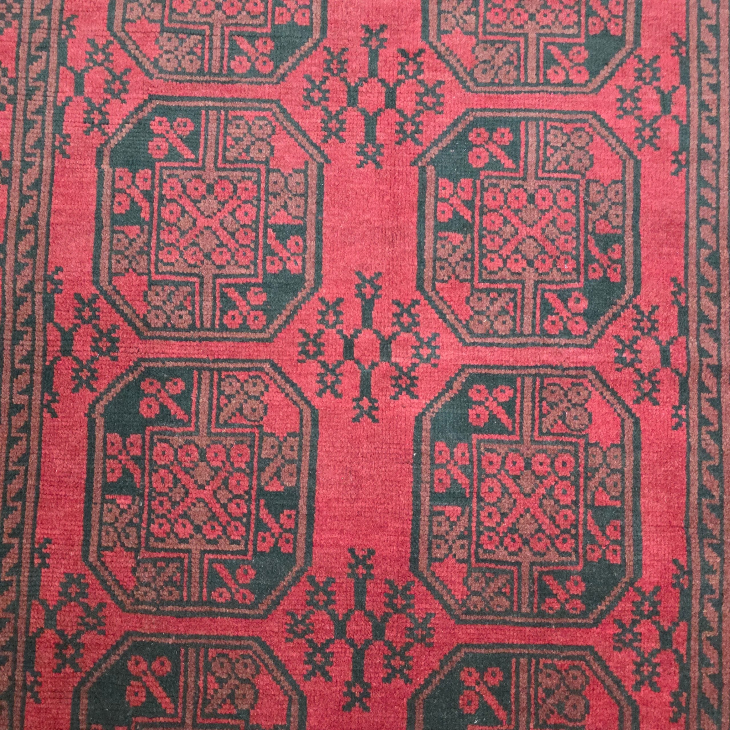 195 x 150 cm Hand-Woven Afghan Akche Rug