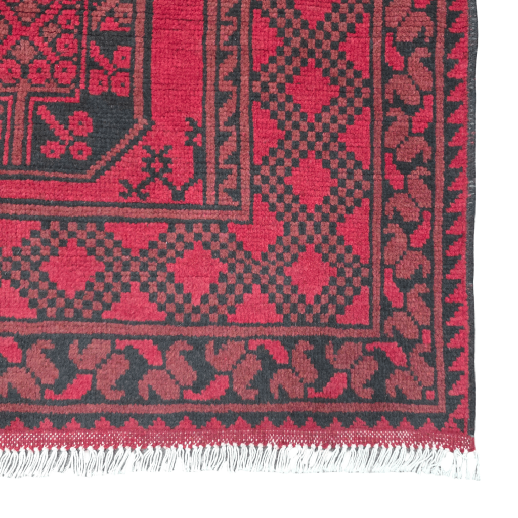 195 x 150 cm Hand-Woven Afghan Akche Rug
