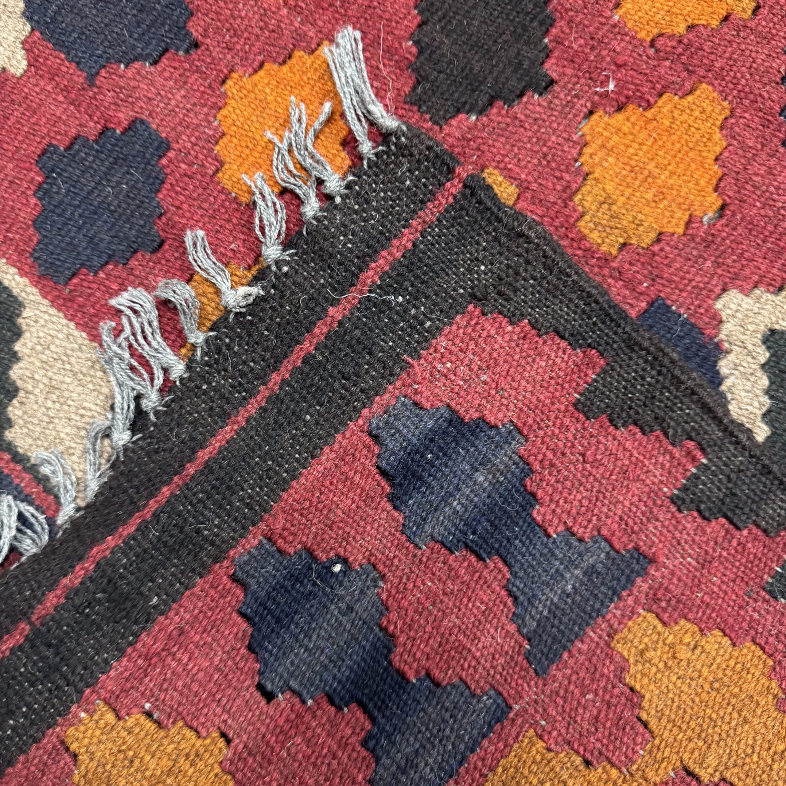 285 x 84 cm Hand-Woven Afghan Kilim – Runner Rug