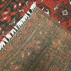 123 x 80 cm Hand-Woven Red Afghan Akche