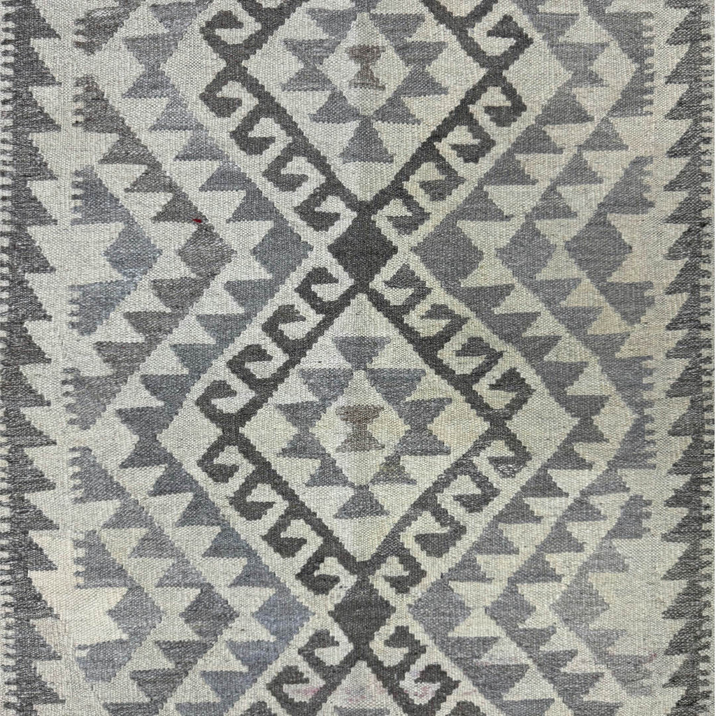 182 × 116 cm Hand-Woven Afghan Kilim Rug – Wool Flatweave