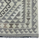 182 × 116 cm Hand-Woven Afghan Kilim Rug – Wool Flatweave