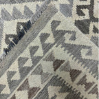 182 × 116 cm Hand-Woven Afghan Kilim Rug – Wool Flatweave