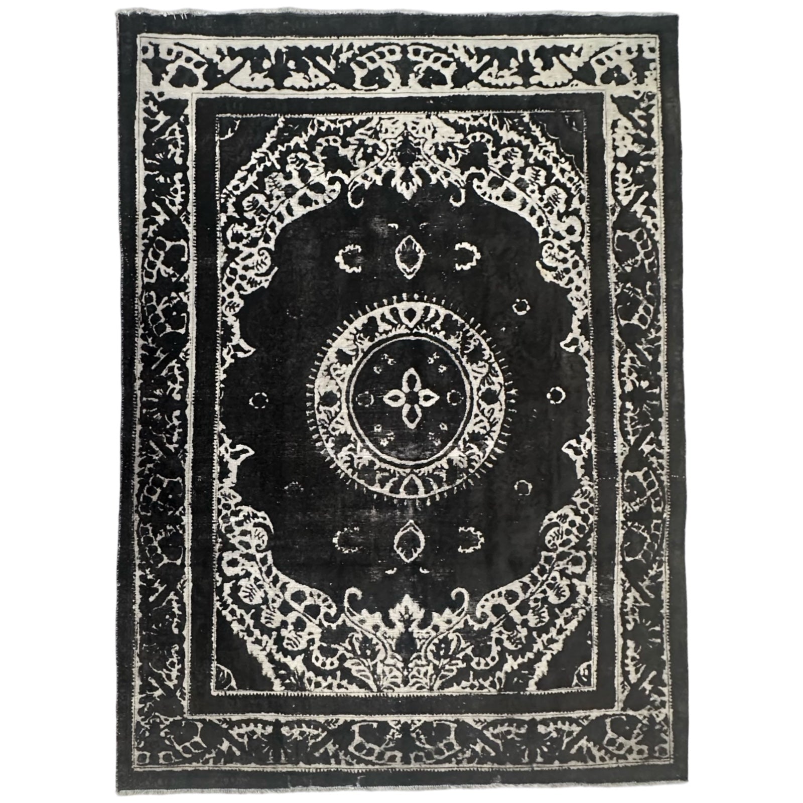 330 x 236 cm Hand-Knotted Ultra Vintage Persian Wool Rug