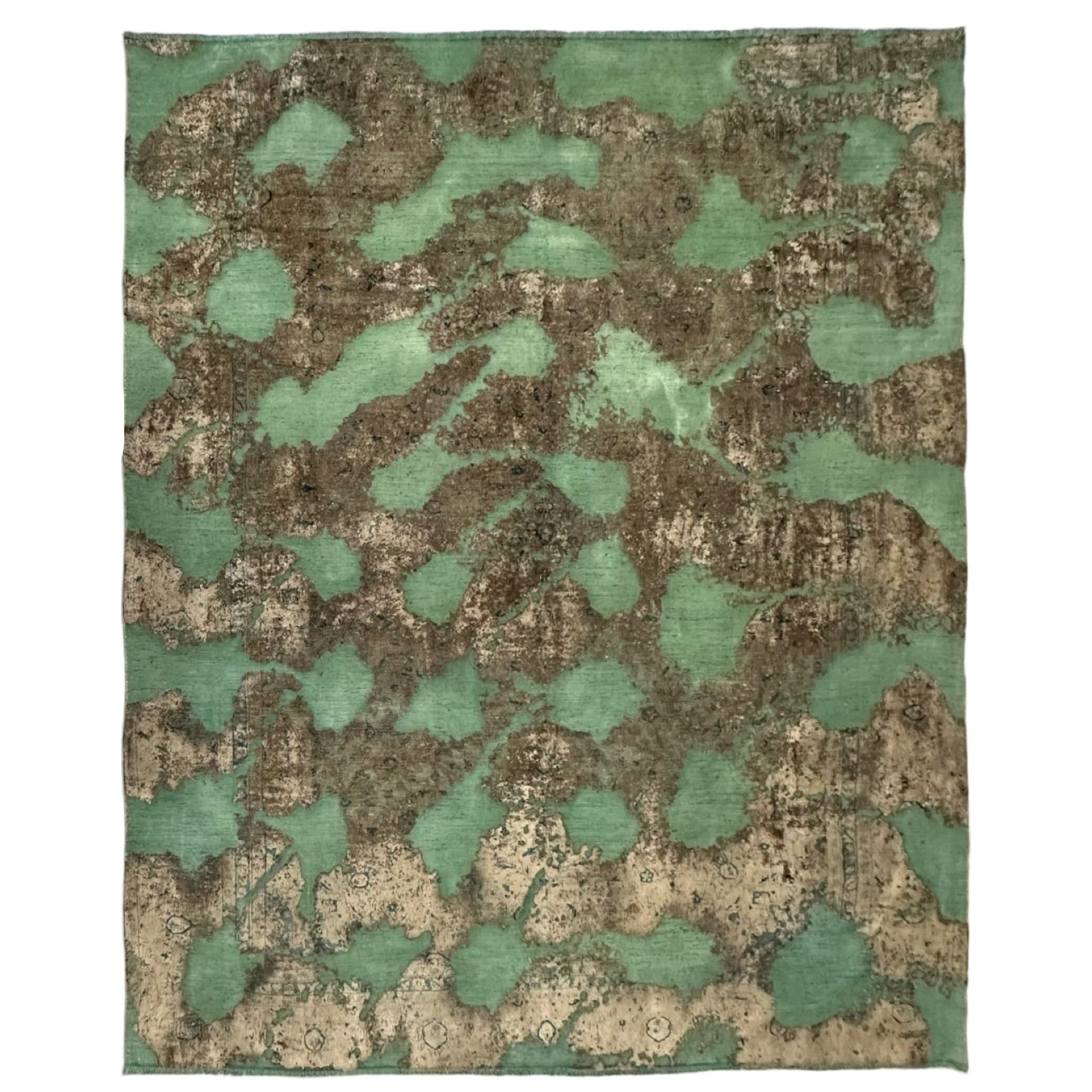 333 x 262 cm Hand-Knotted Ultra Vintage Persian Wool Rug