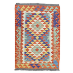 125 x 84 cm Hand Woven Afghan Kilim Rug