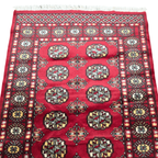 164 x 94 cm Hand Knotted Red Karachi Bokhara – Wool Rug