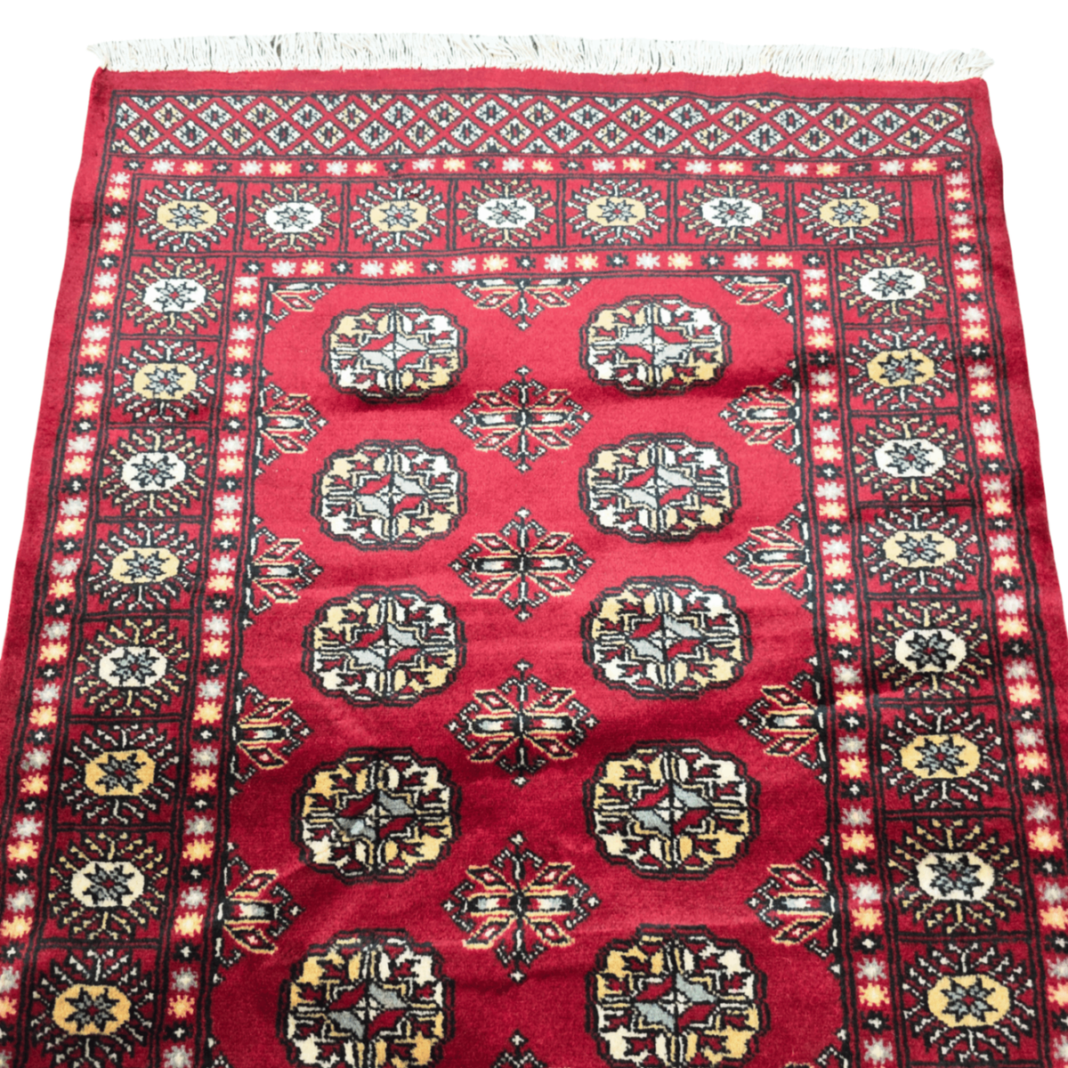 164 x 94 cm Hand Knotted Red Karachi Bokhara – Wool Rug