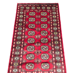 164 x 94 cm Hand Knotted Red Karachi Bokhara – Wool Rug