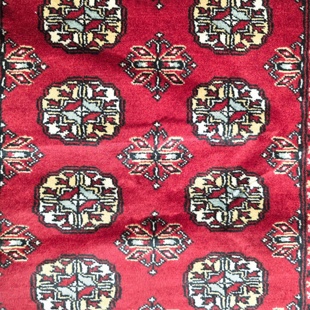 164 x 94 cm Hand Knotted Red Karachi Bokhara – Wool Rug