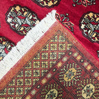 164 x 94 cm Hand Knotted Red Karachi Bokhara – Wool Rug