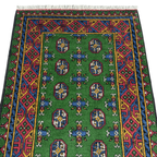 194 x 100 cm Hand-Knotted Afghan Akche Rug