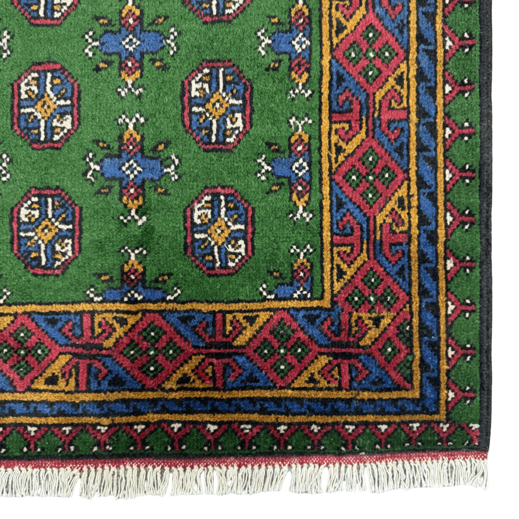 194 x 100 cm Hand-Knotted Afghan Akche Rug
