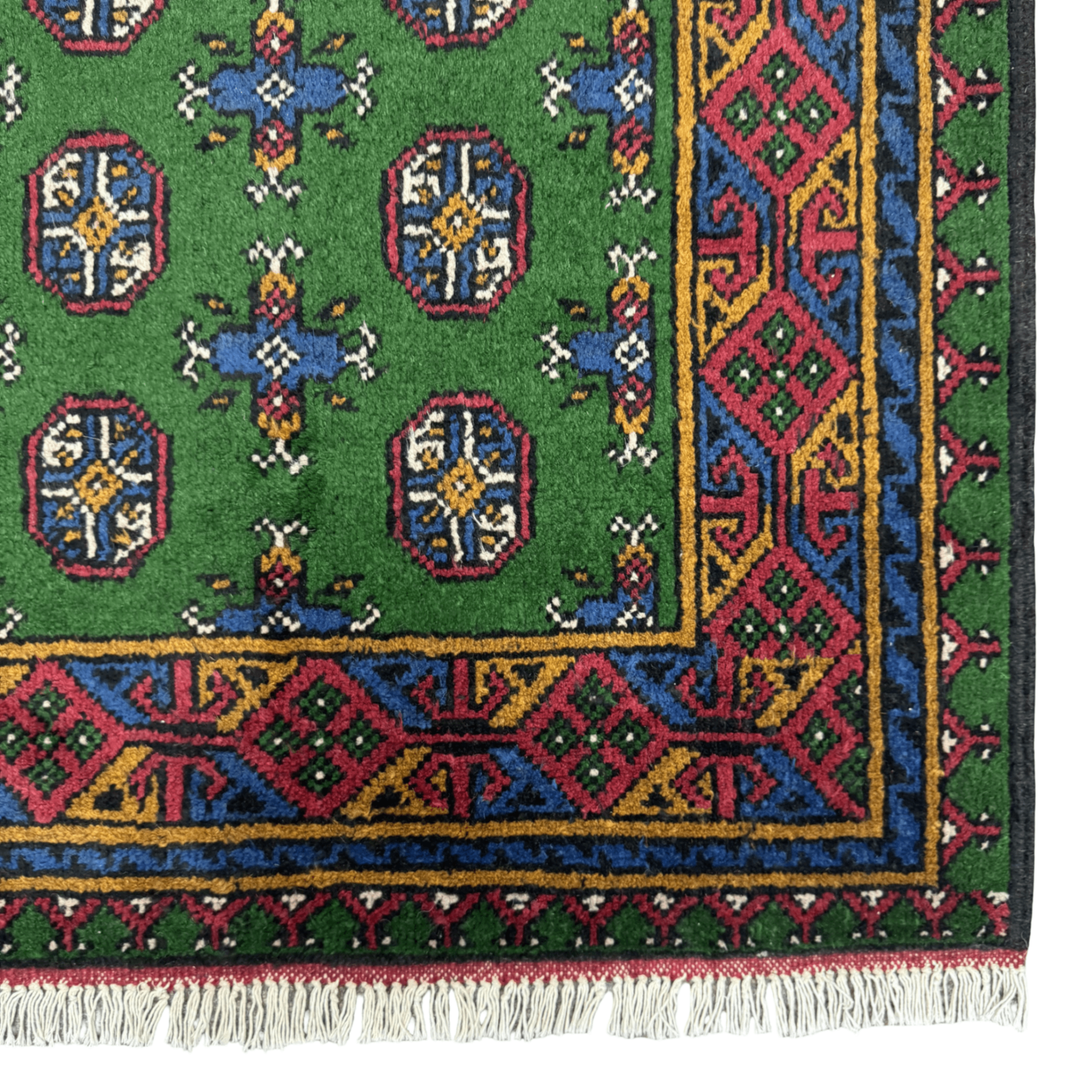 194 x 100 cm Hand-Knotted Afghan Akche Rug