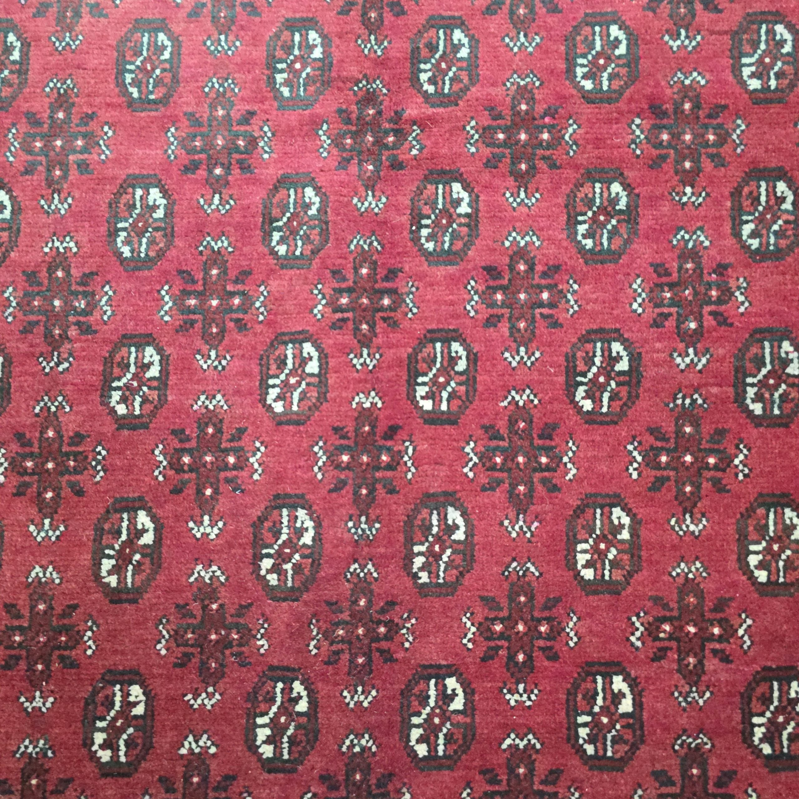 240 x 167 cm Hand-Knotted Afghan Akche Bokhara Rug