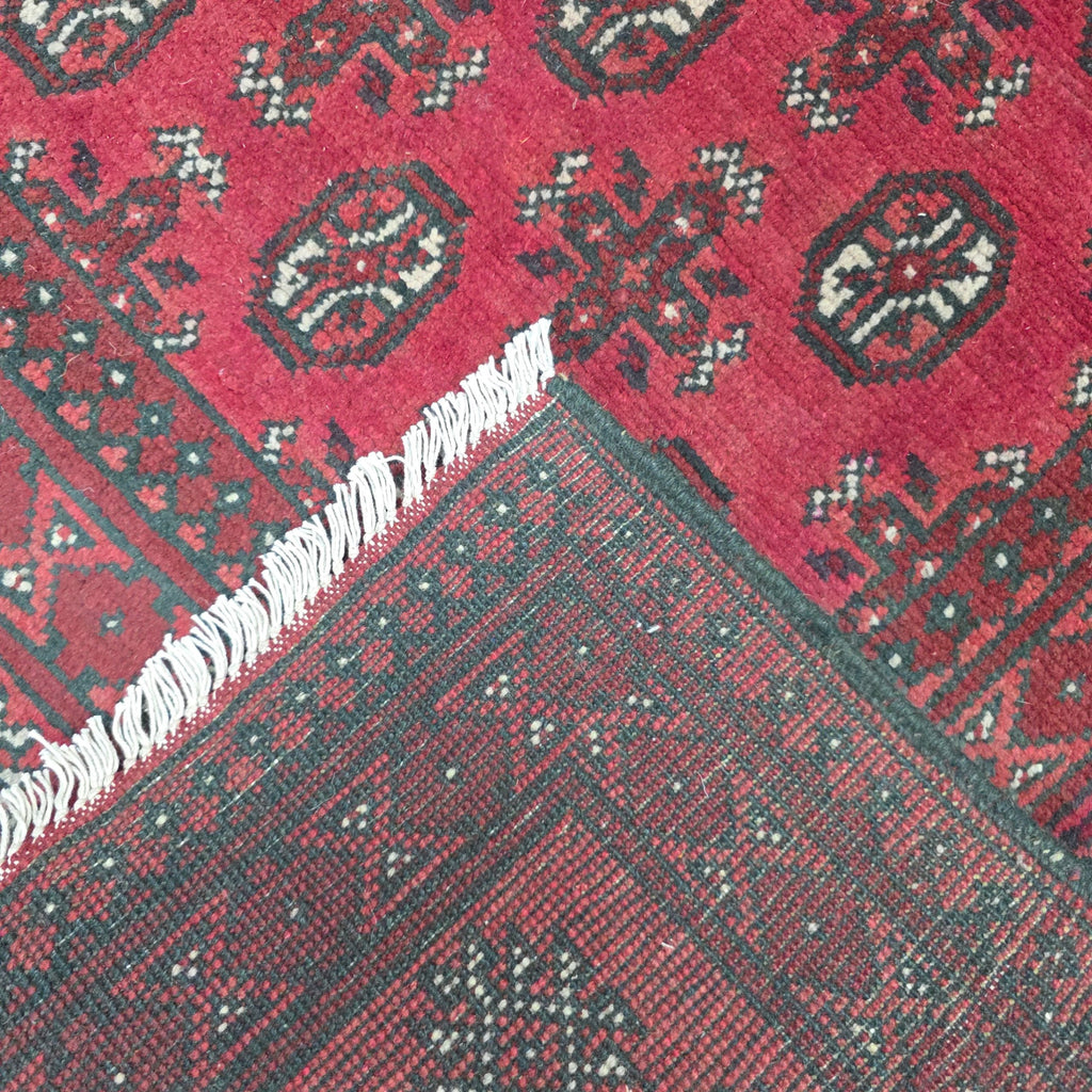 240 x 167 cm Hand-Knotted Afghan Akche Bokhara Rug