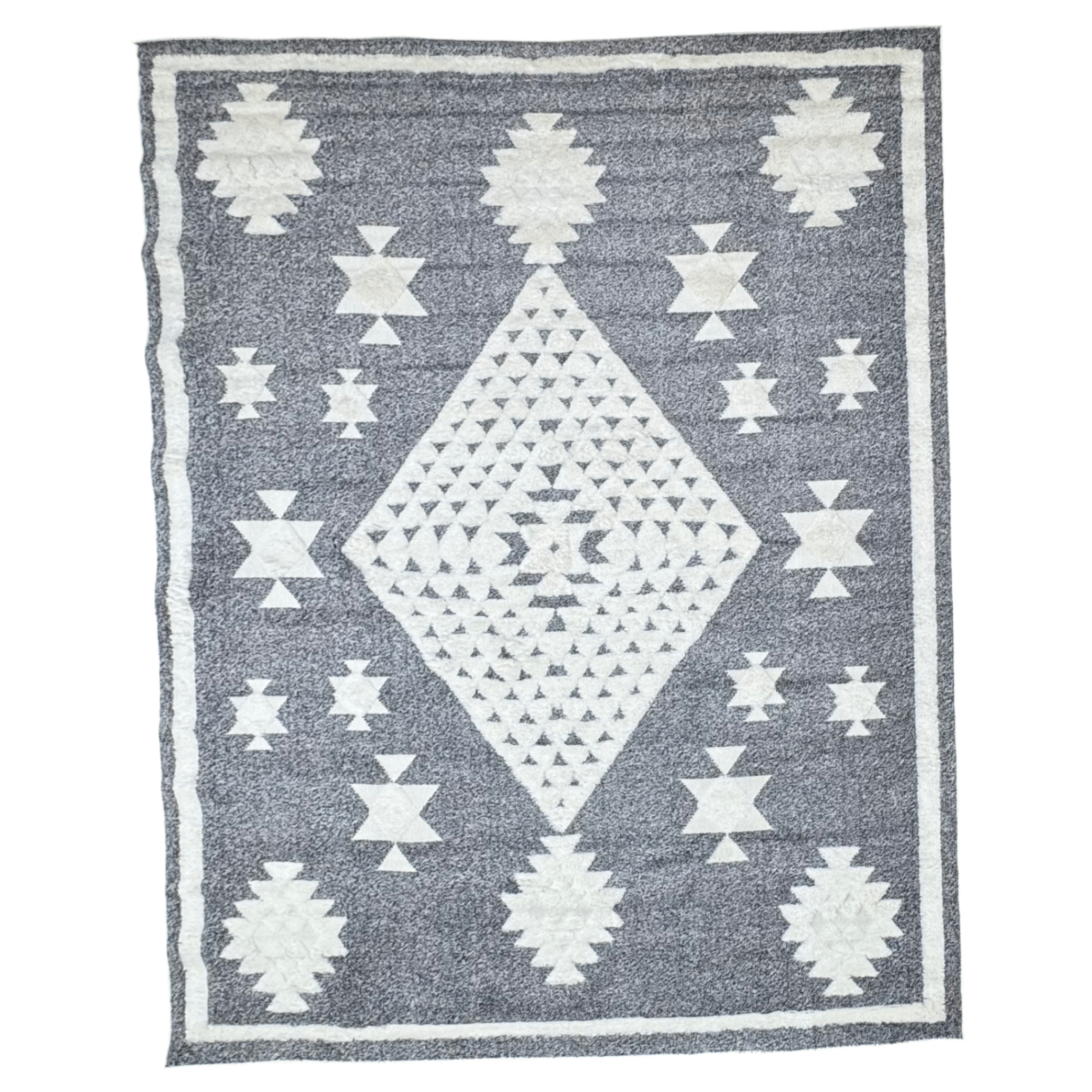 340 x 240 cm Modern Turkish Machine-Made Rug, Grey
