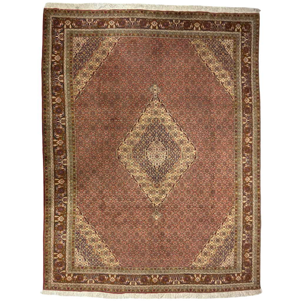 340 x 250 cm Hand-Knotted Persian Bijar Vintage Rug