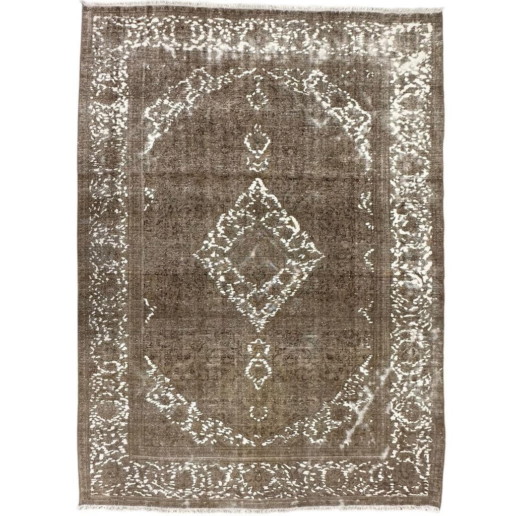 344 x 232 cm Hand-Knotted Ultra Vintage Persian Wool Rug