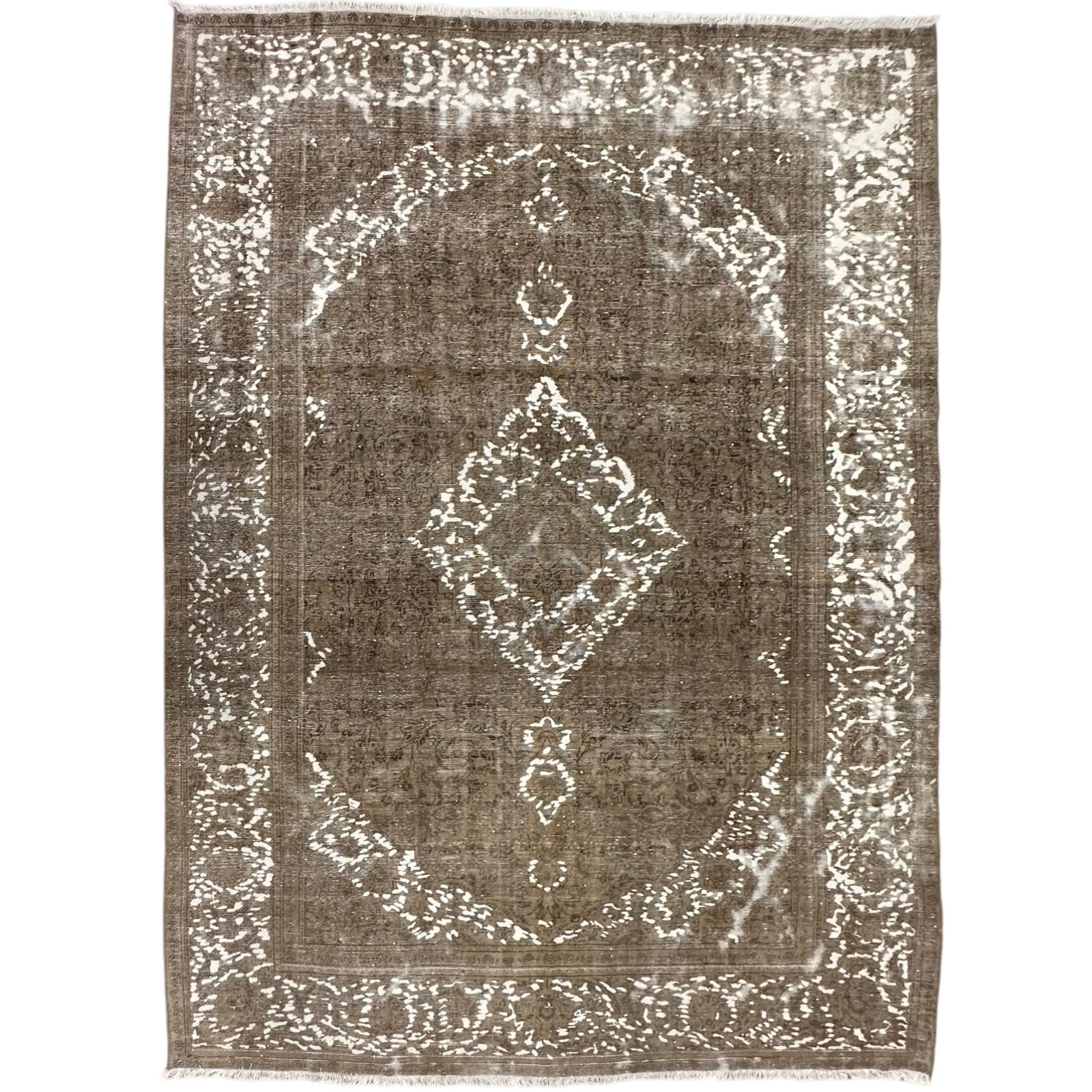 344 x 232 cm Hand-Knotted Ultra Vintage Persian Wool Rug