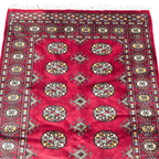151 x 97 cm Hand Knotted Red Karachi Bokhara – Wool Rug
