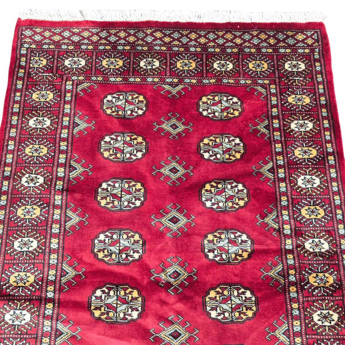 151 x 97 cm Hand Knotted Red Karachi Bokhara – Wool Rug