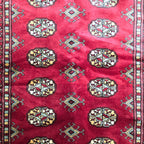 151 x 97 cm Hand Knotted Red Karachi Bokhara – Wool Rug