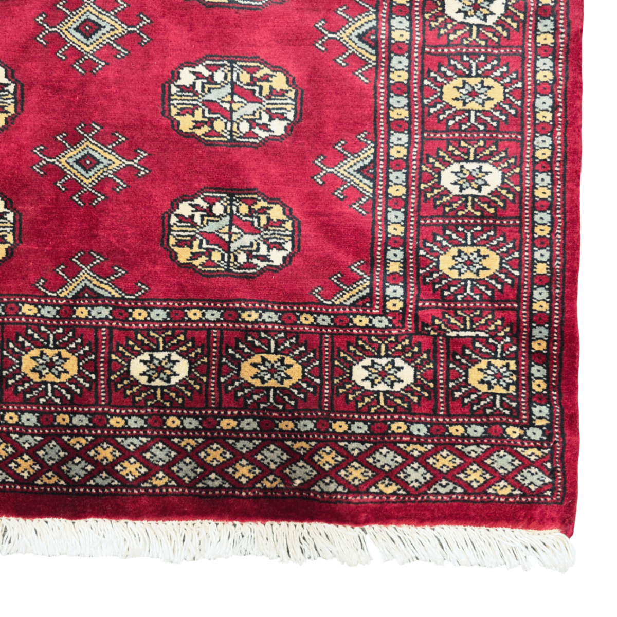 151 x 97 cm Hand Knotted Red Karachi Bokhara – Wool Rug