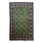160 x 102 cm Hand-Knotted Color Afghan Akche – Wool Rug