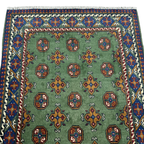 160 x 102 cm Hand-Knotted Color Afghan Akche – Wool Rug