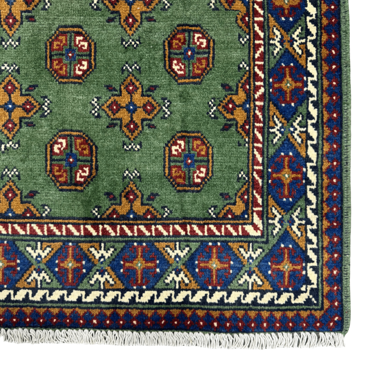 160 x 102 cm Hand-Knotted Color Afghan Akche – Wool Rug