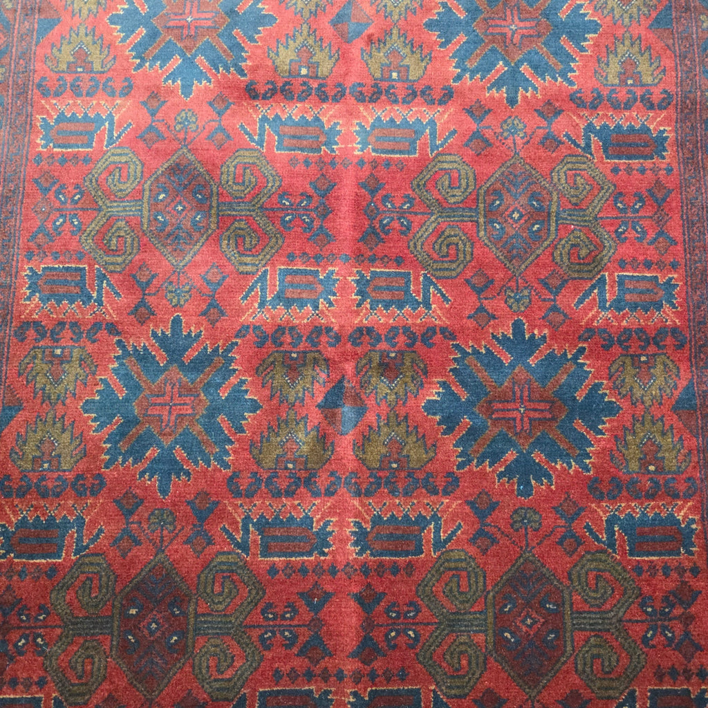 190 x 150 cm Hand-Knotted Afghan Turkmen Rug