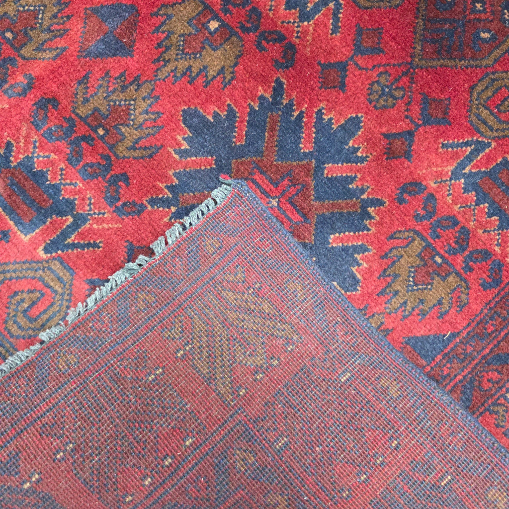 190 x 150 cm Hand-Knotted Afghan Turkmen Rug