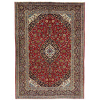 350 x 240 cm Hand-Knotted Vintage Persian Kashan Rug
