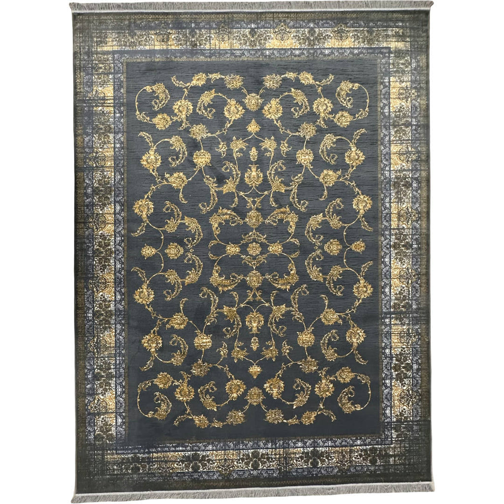 350 x 250 cm Persian Contemporary Grey Machine Made Rug