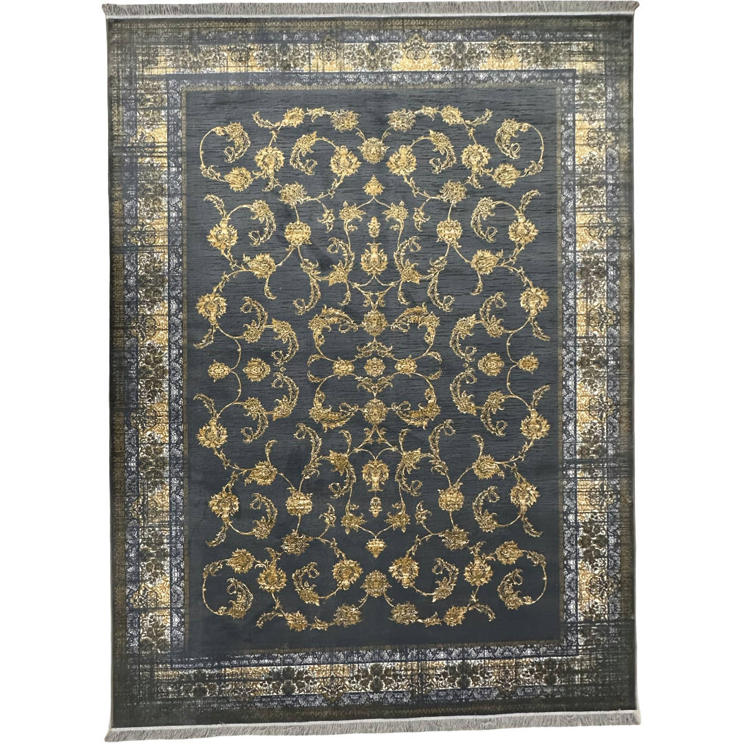 350 x 250 cm Persian Contemporary Grey Machine Made Rug