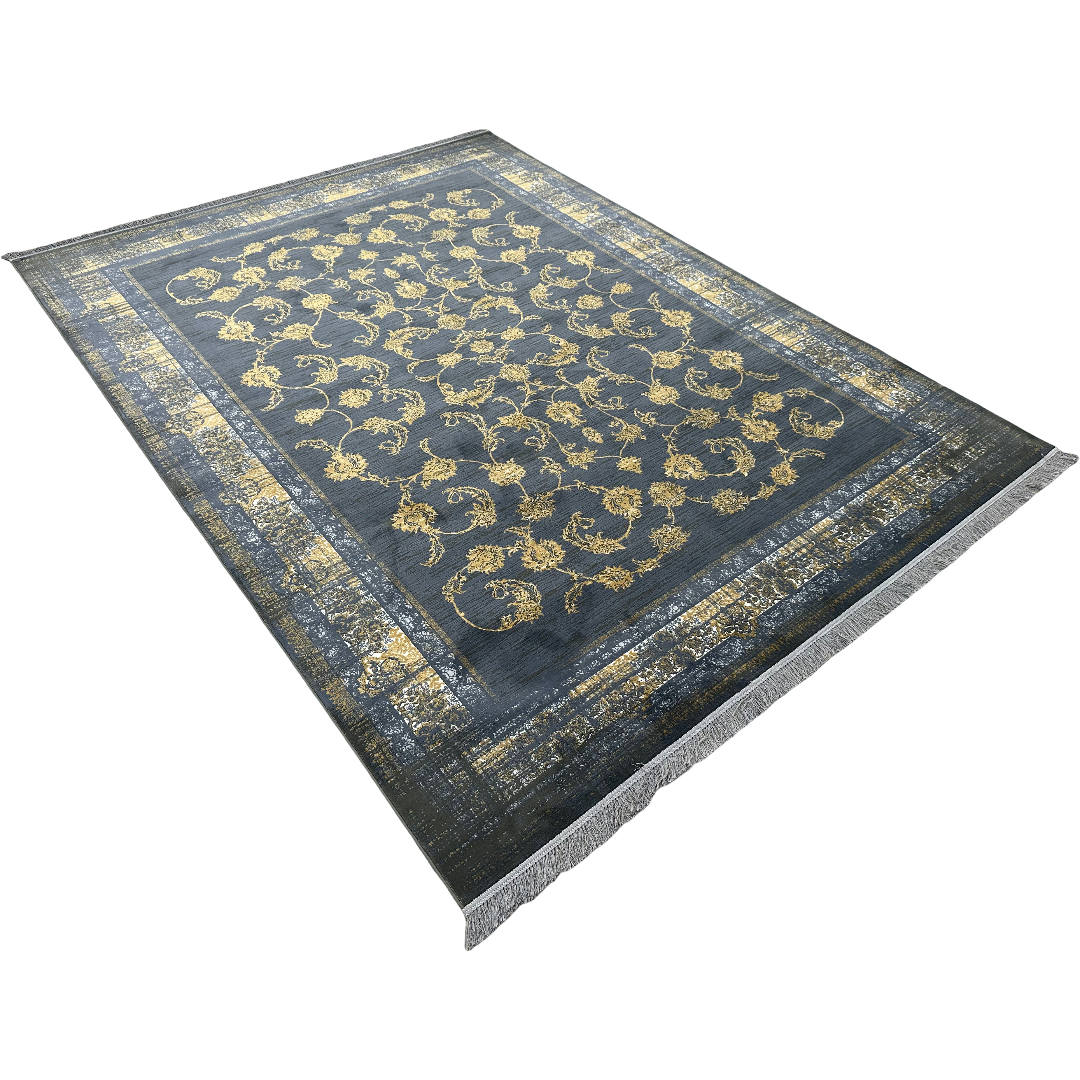 350 x 250 cm Persian Contemporary Grey Machine Made Rug