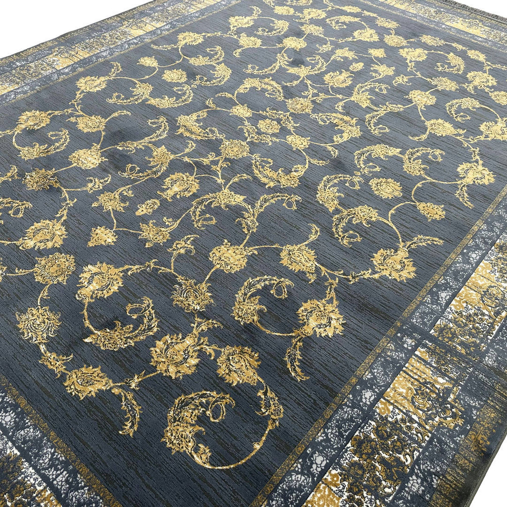 350 x 250 cm Persian Contemporary Grey Machine Made Rug