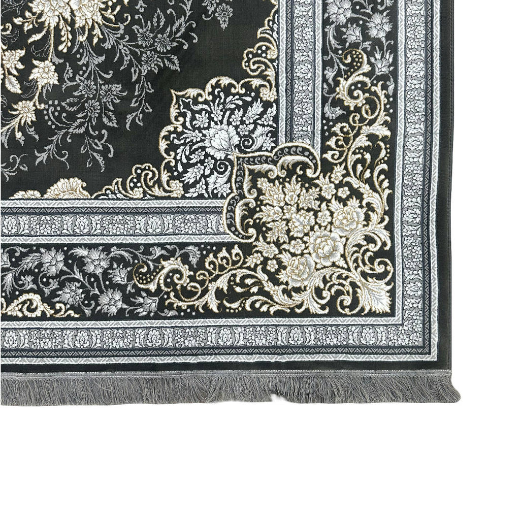 350 x 250 cm Persian Isfahan Gold Grey Machine Made Rug