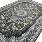 350 x 250 cm Persian Isfahan Gold Grey Machine Made Rug
