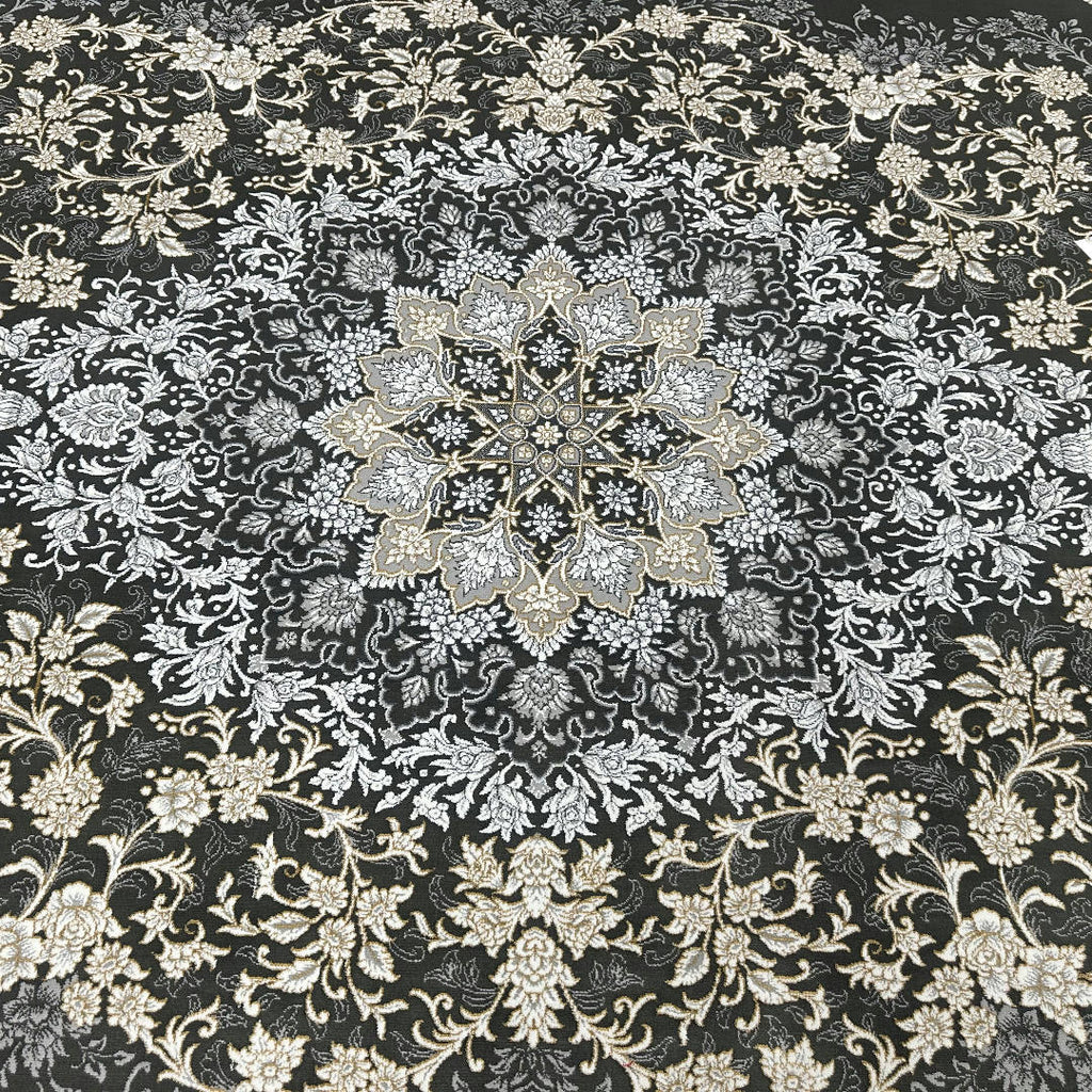 350 x 250 cm Persian Isfahan Gold Grey Machine Made Rug