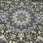 350 x 250 cm Persian Isfahan Gold Grey Machine Made Rug