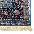 350cm x 250cm Persian Mashad Blue Machine Made Rug